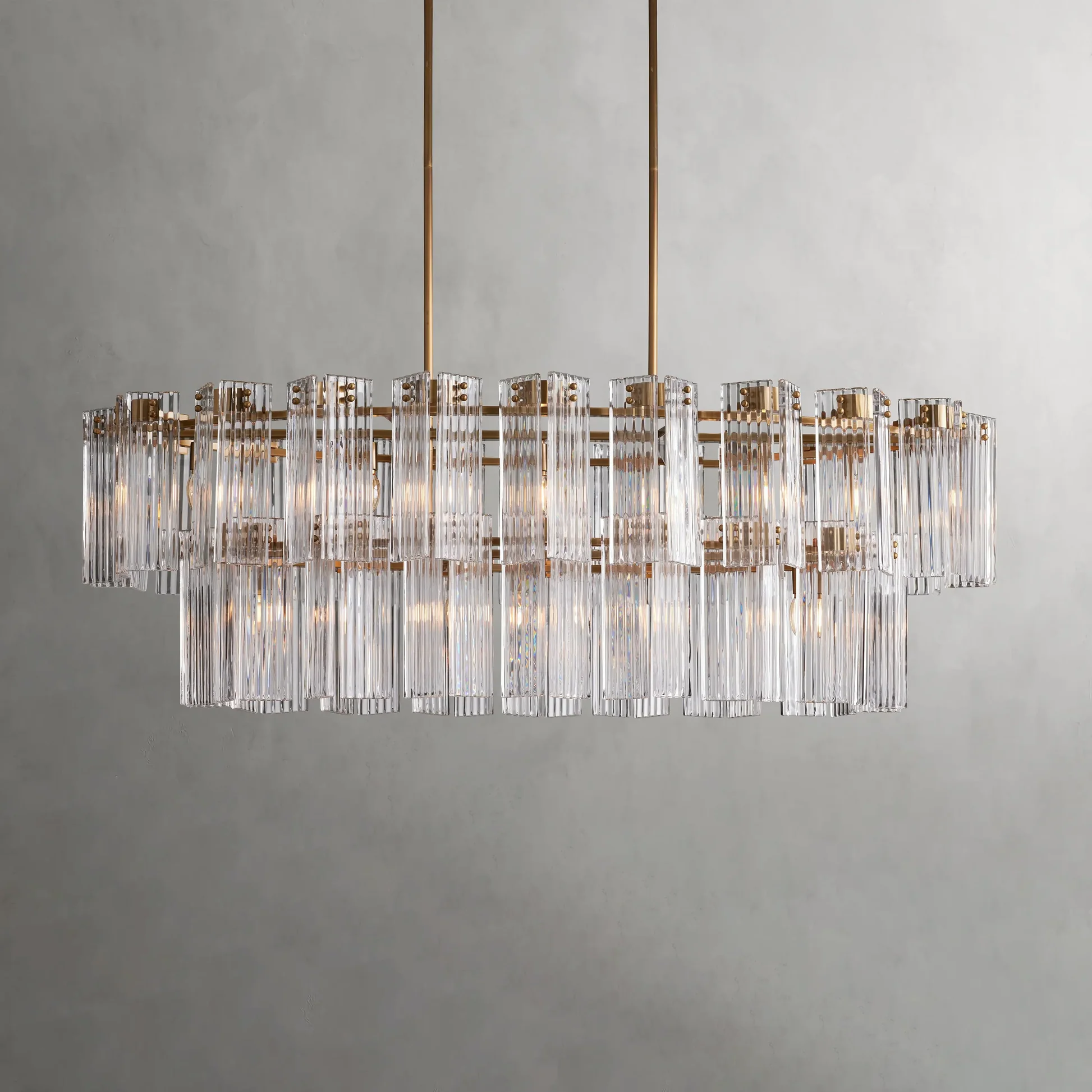 Delsie Oval Chandelier 51", 63", 72"